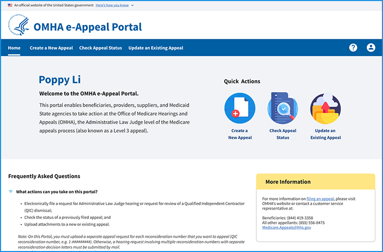 OMHA e-Appeal Portal