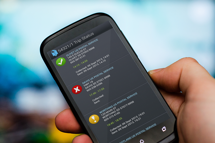 USPS Mobile Highway Collection Scan